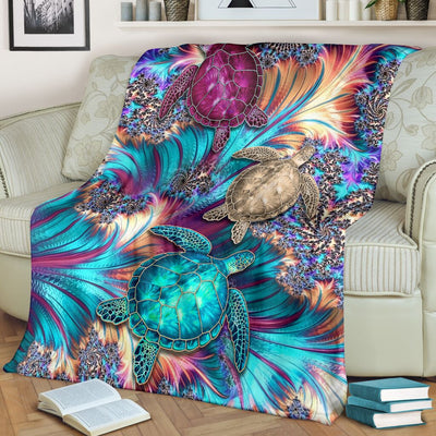 Turtle Magic So Lovely - Flannel Blanket - Owls Matrix LTD