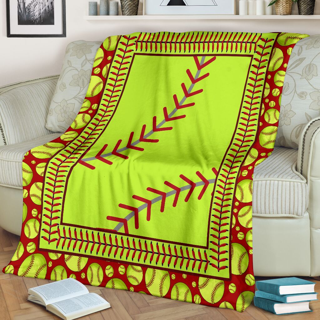 Softball Love Sport In Life - Flannel Blanket - Owls Matrix LTD