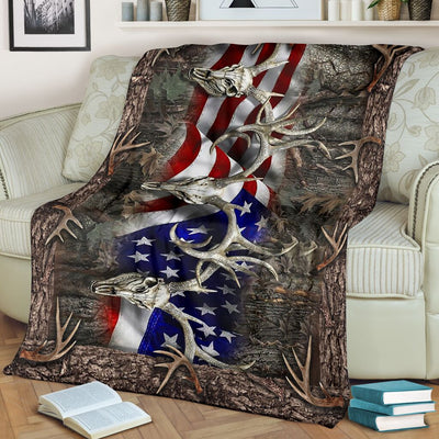 Hunting American Hunters Hunting - Flannel Blanket - Owls Matrix LTD