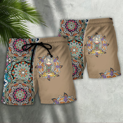 Yoga Quilt Style - Beach Short - Owls Matrix LTD