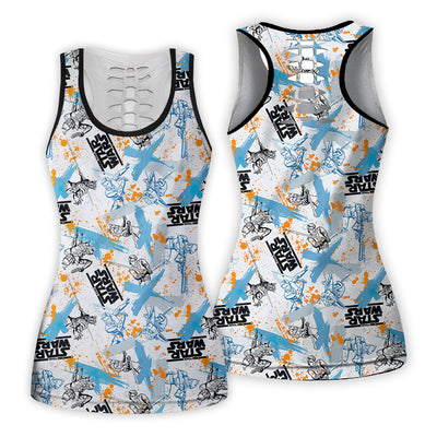 Starwars Yoda Fighters Pattern - Tank Top Hollow