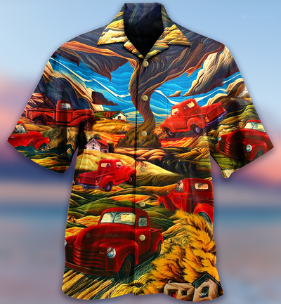 Car Love Red Mountain - Hawaiian Shirt - Owls Matrix LTD