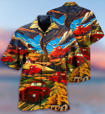 Car Love Red Mountain - Hawaiian Shirt - Owls Matrix LTD