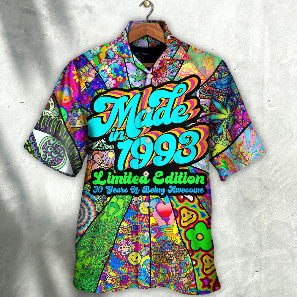 Age - Made in 1993 Limited Edition 30 Years Of Being Awesome - Hawaiian Shirt - Owls Matrix LTD