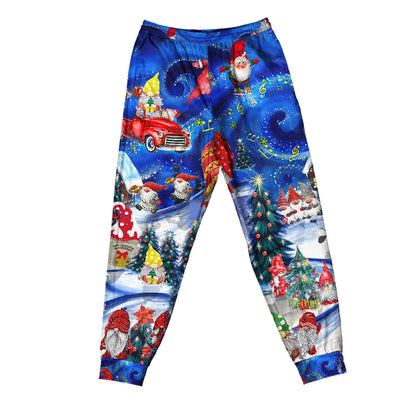 Pants / S Christmas Hanging With My Gnomies - Pajamas Short Sleeve - Owls Matrix LTD