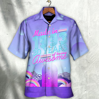 Age - Made In 1993 30 Years Of Being Awesome - Hawaiian Shirt - Owls Matrix LTD