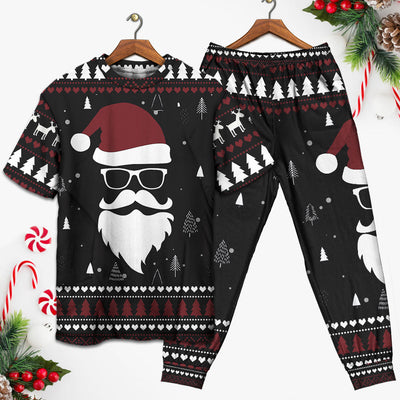 Christmas Up On The Rooftop Click Click Click Santa Claus - Pajamas Short Sleeve - Owls Matrix LTD