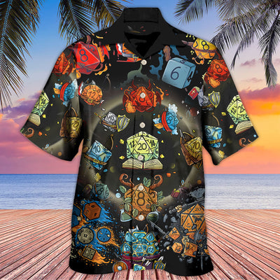 D20 Dungeon And Dragon - Hawaiian Shirt - Owls Matrix LTD