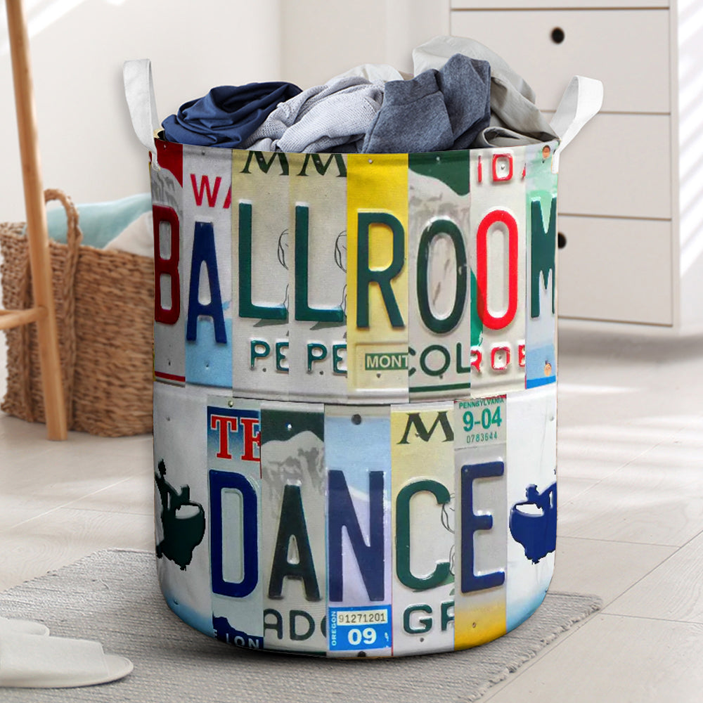 Ballroom dance live love license plate - Laundry basket - Owls Matrix LTD