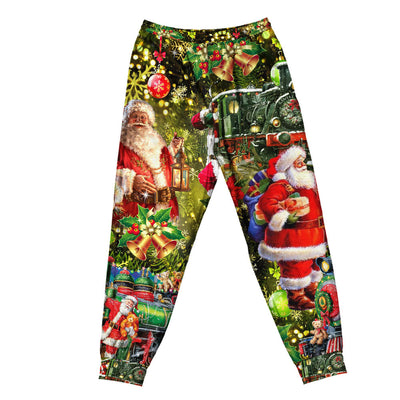 Pants / S Christmas Xmas Santa Is Coming To You - Pajamas Short Sleeve - Owls Matrix LTD