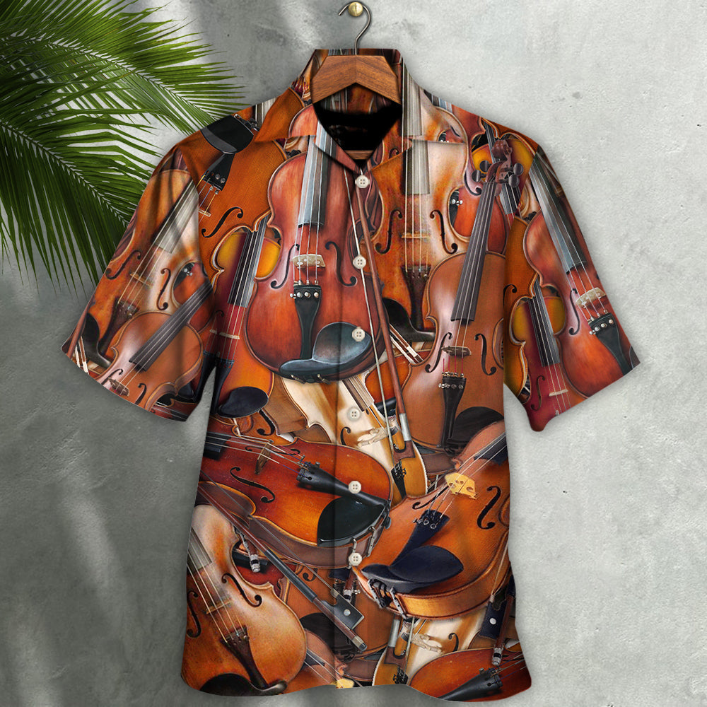 Violin The Instrument For Intelligent People - Hawaiian Shirt - Owls Matrix LTD