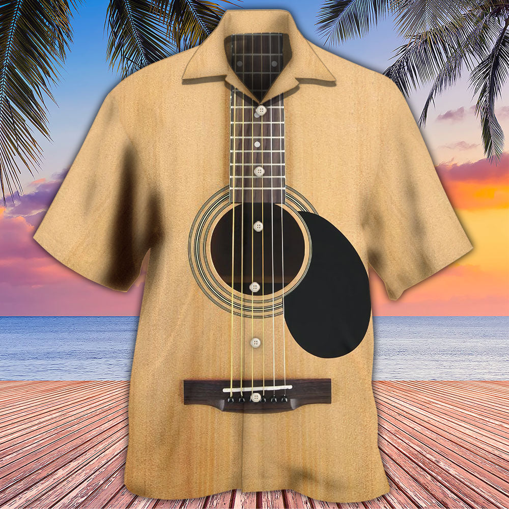 Guitar I Pet Dog I Play Guitar I Know Things - Hawaiian Shirt - Owls Matrix LTD