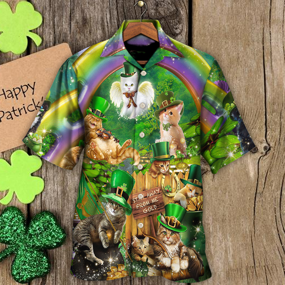 Irish Cat Happy St Patrick's Day - Hawaiian Shirt - Owls Matrix LTD