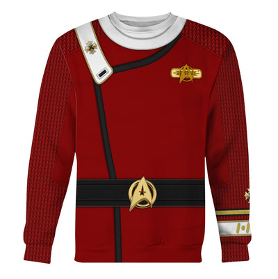 Star Trek Star Trek Admiral Pike Costume Fleece Cool - Sweater - Ugly Christmas Sweater