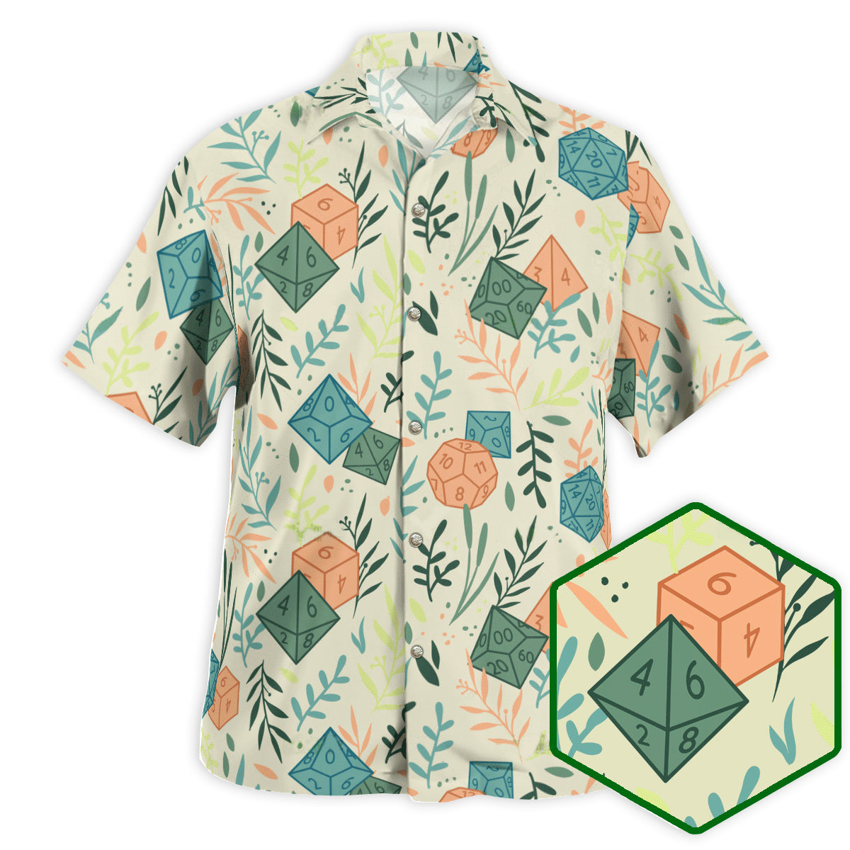 DnD Leaf Vintage Color - Hawaiian Shirt - Owls Matrix LTD