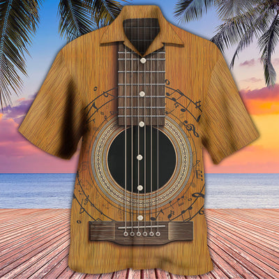 Guitar Old Retro Music Lover - Hawaiian Shirt - Owls Matrix LTD