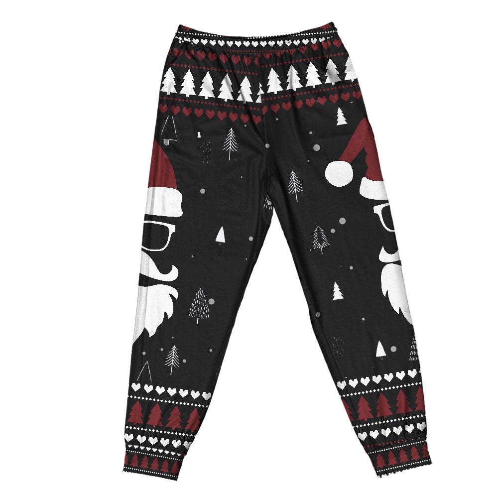 Pants / S Christmas Up On The Rooftop Click Click Click Santa Claus - Pajamas Short Sleeve - Owls Matrix LTD