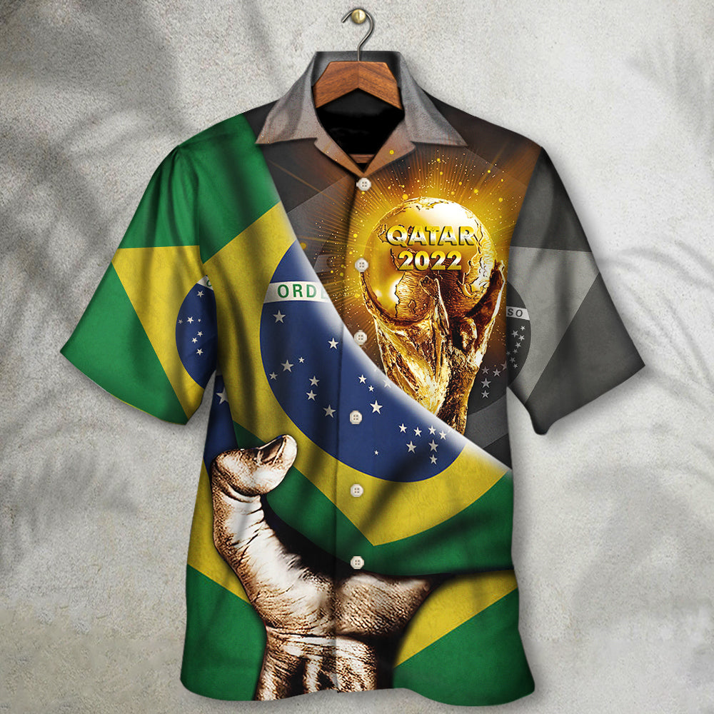World Cup Qatar 2022 Brazil Will Be The Champion - Hawaiian Shirt - Owls Matrix LTD