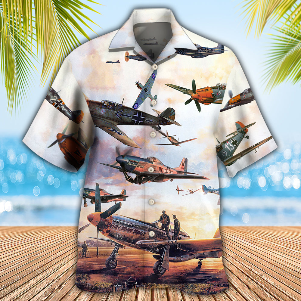 Airplane Aviation and Maritime The Long Ride Home - Hawaiian Shirt - Owls Matrix LTD