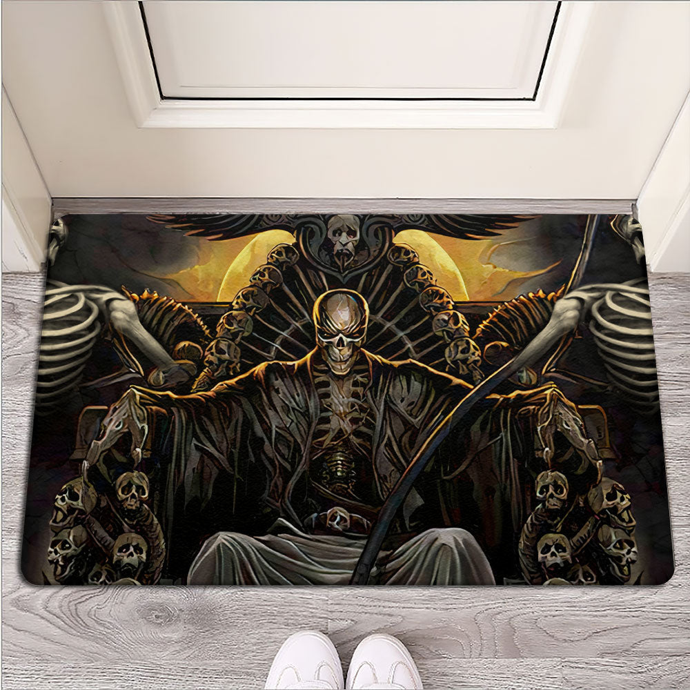 Skull Grim Reaper Dark - Doormat - Owls Matrix LTD