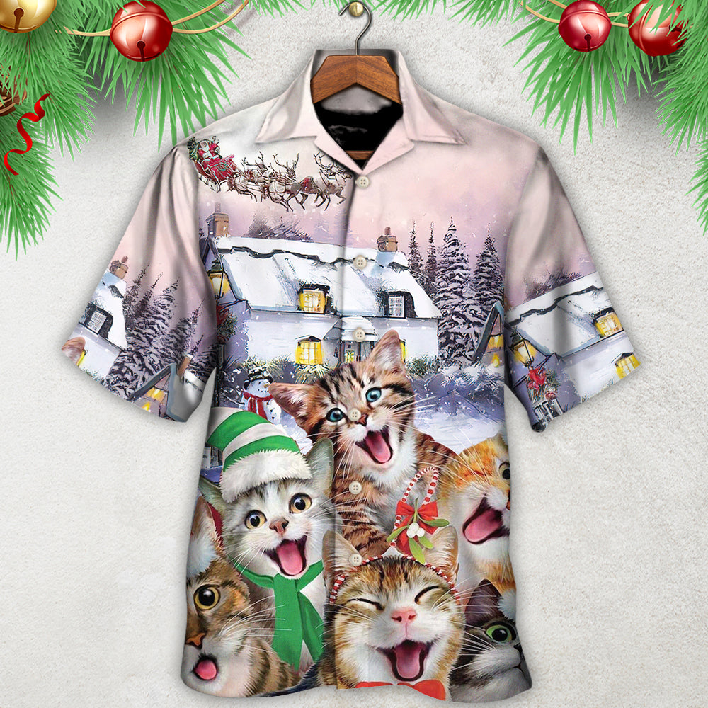 Christmas Cat I'm The Only One You Need - Hawaiian Shirt - Owls Matrix LTD