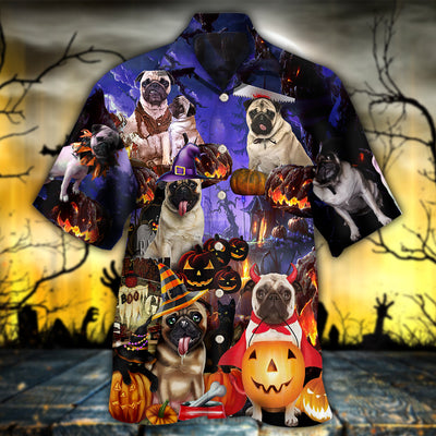 Halloween - Pug Never Mind The Witch - Hawaiian Shirt - Owls Matrix LTD