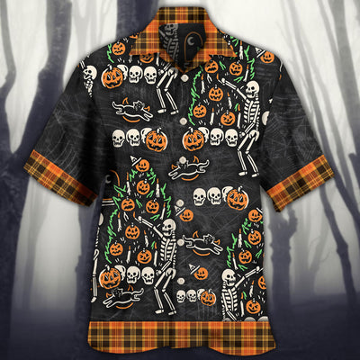Halloween Skull 'Tis The Season To Be Creepy - Hawaiian Shirt - Owls Matrix LTD