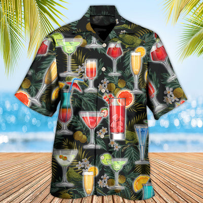 Cocktail Summer Tropical Beach - Hawaiian Shirt - Owls Matrix LTD