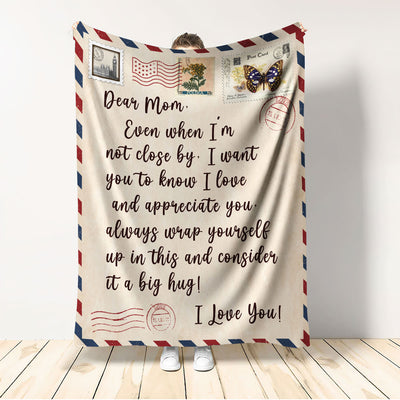 Mom Letter To My Mom I Love You Your Daughter So Much - Flannel Blanket - Letter To My Mom Letter We Love You, Birthday Mom - Owls Matrix LTD