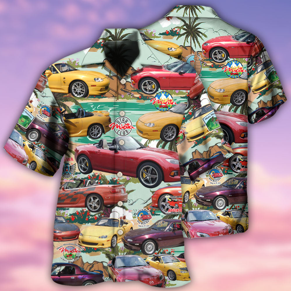 Car Summer Tropical Island - Hawaiian Shirt - Owls Matrix LTD