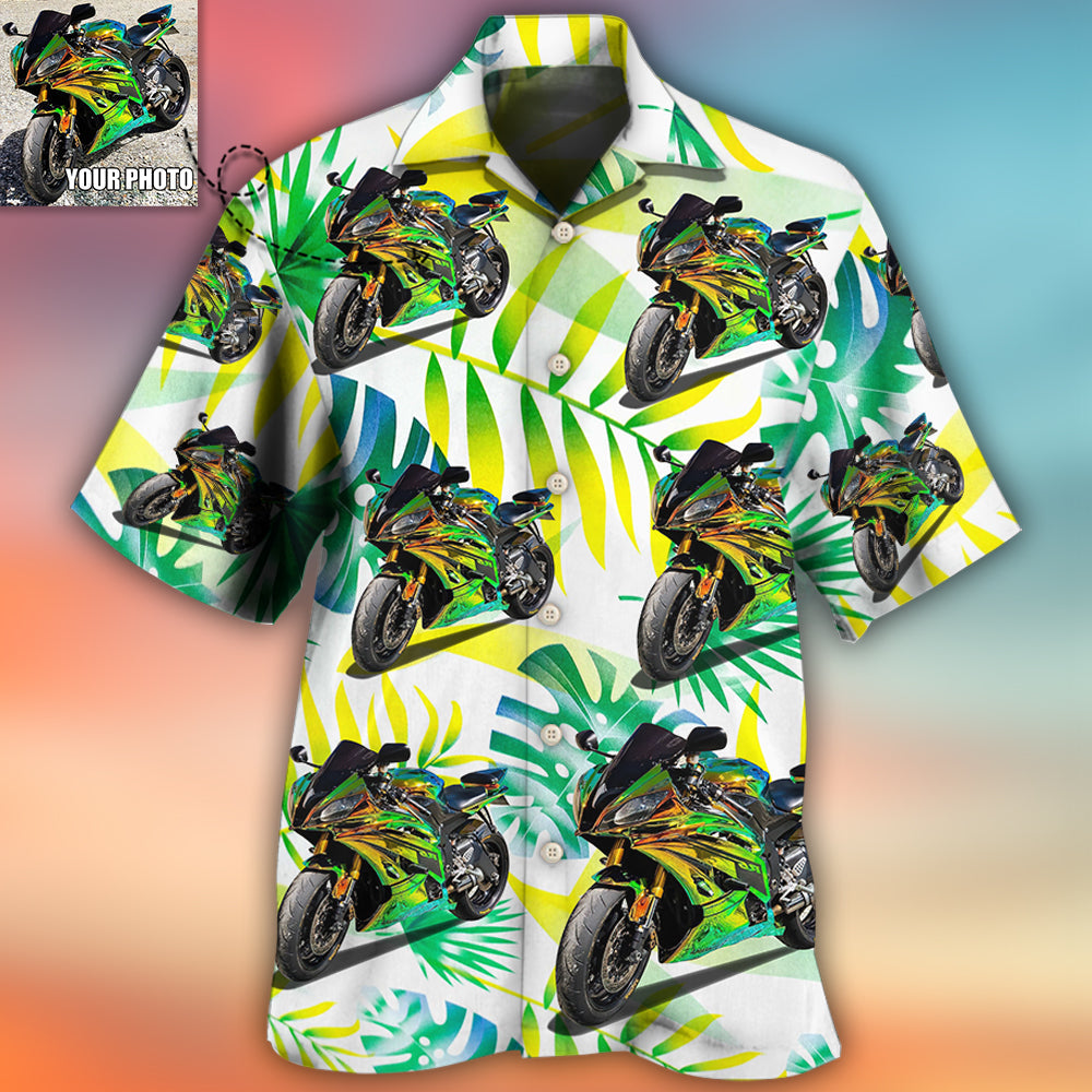 Motorcycle My Sweet Lover Custom Photo - Hawaiian Shirt - Owls Matrix LTD