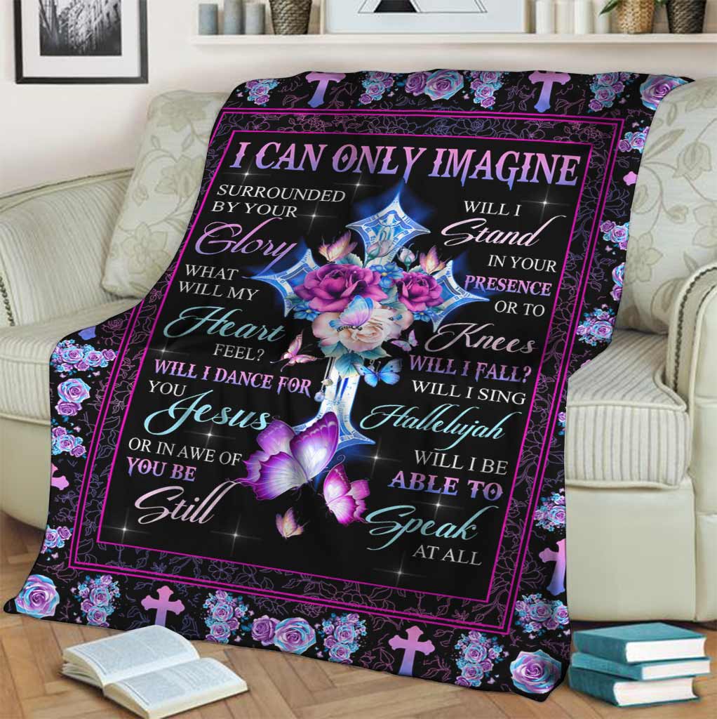 Jesus I Can Only Imagine God - Flannel Blanket - Owls Matrix LTD
