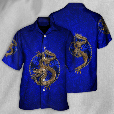 Dragon Navy Color Amazing - Hawaiian Shirt - Owls Matrix LTD