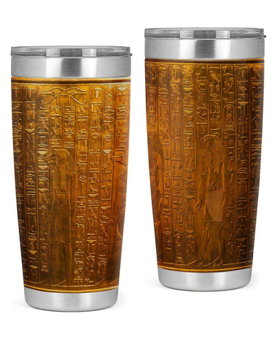Egypt Golden Relief Glittering – Tumbler - Owls Matrix LTD