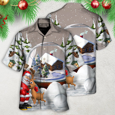 Christmas Santa Giving Christmas For Everyone - Hawaiian Shirt - Owls Matrix LTD