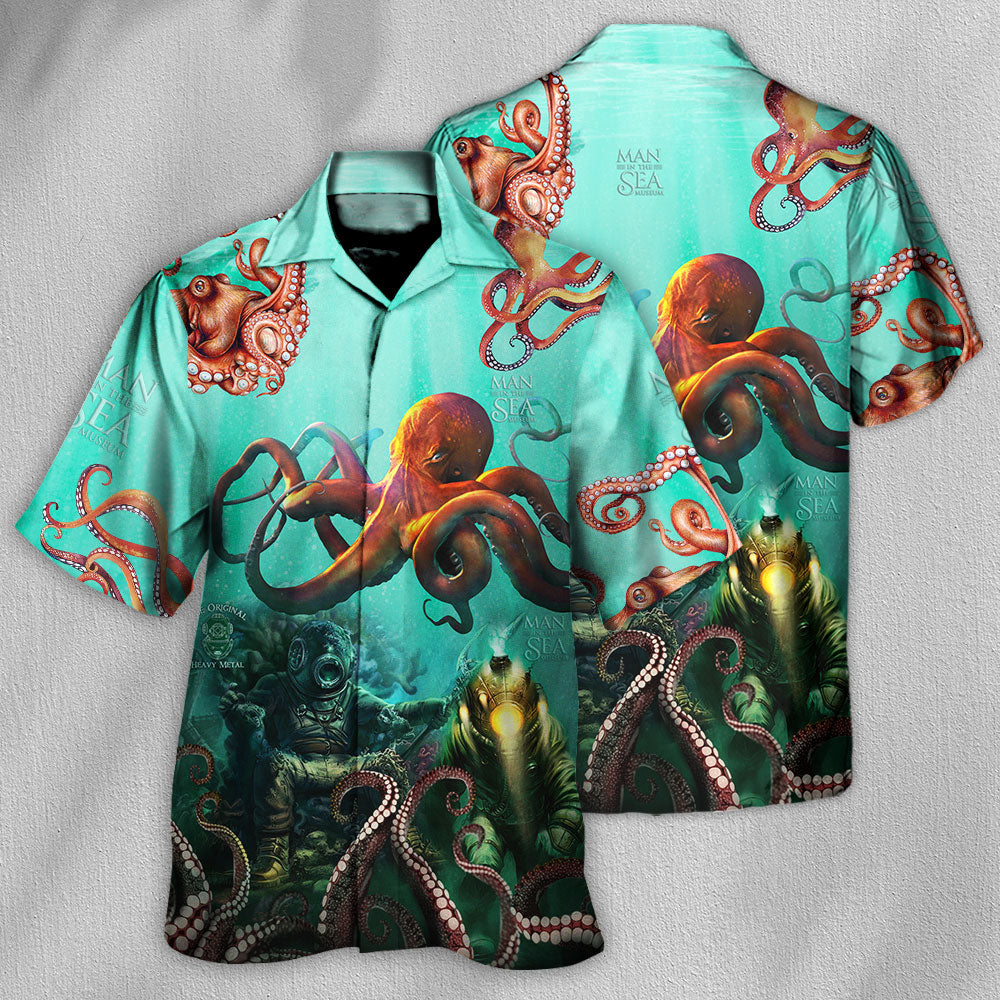Octopus Custom Logo Unique - Hawaiian Shirt - Owls Matrix LTD