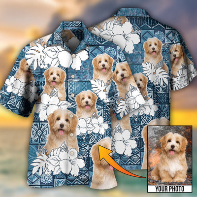 Dog Summer Aloha Custom Photo - Hawaiian Shirt - Owls Matrix LTD