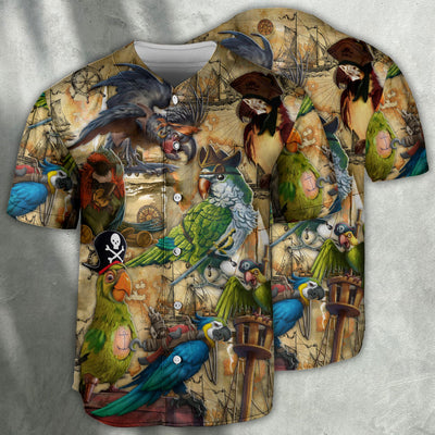 Pirate Parrot Life Vintage - Baseball Jersey - Owls Matrix LTD