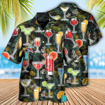 Cocktail Summer Tropical Beach - Hawaiian Shirt - Owls Matrix LTD