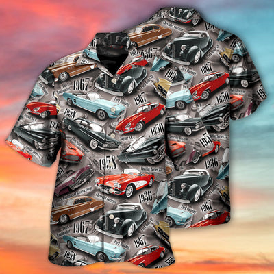 Car Old Vintage For Car Lovers - Hawaiian Shirt - Owls Matrix LTD
