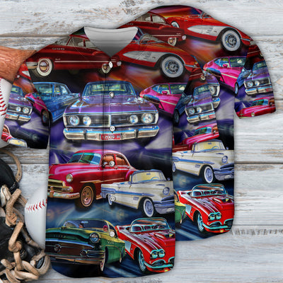 Car Colorful Love Car Style - Baseball Jersey - Owls Matrix LTD