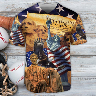 America Land Of America - Baseball Jersey - Owls Matrix LTD