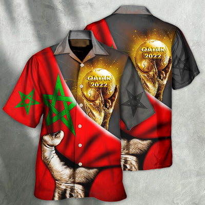 World Cup Qatar 2022 Morocco Will Be The Champion - Hawaiian Shirt - Owls Matrix LTD