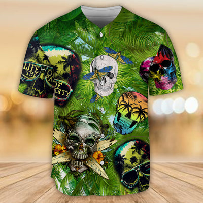 Skull Where There Is Life There Is Hope - Baseball Jersey - Owls Matrix LTD
