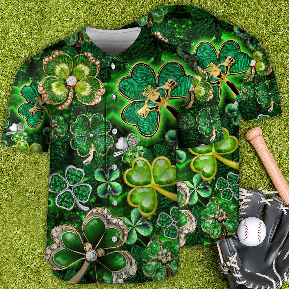 Irish Wishing You Irish Luck - Baseball Jersey - Owls Matrix LTD