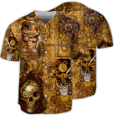 Skull Pirates Retro Style - Baseball Jersey - Owls Matrix LTD