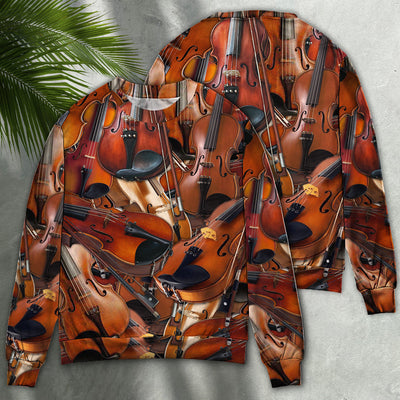 Violin The Instrument For Intelligent People - Sweater - Ugly Christmas Sweaters - Owls Matrix LTD