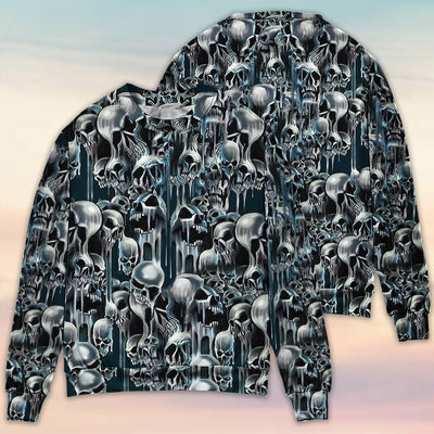 Skull It's Hot in Here - Sweater - Ugly Christmas Sweaters - Owls Matrix LTD
