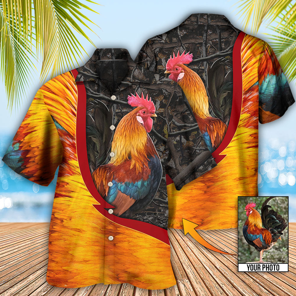 Chicken Rooster Beautiful Style Custom Photo - Hawaiian Shirt - Owls Matrix LTD