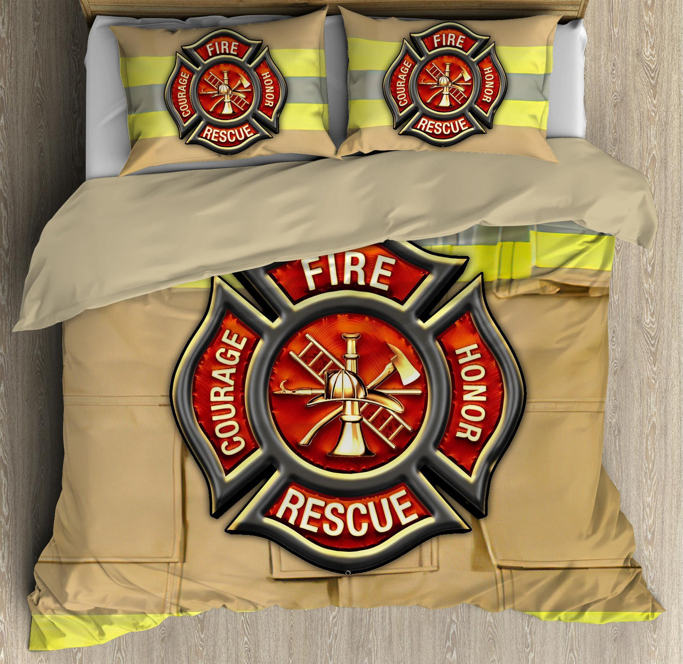 Firefighter Strong Firefighter Coat - Bedding Cover - Owls Matrix LTD